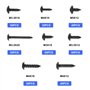 Lot de 340 vis à tôle cruciformes en acier au carbone Vis à tête ronde M3 M3,5 M4 M5 Noir Vis à tête plate Bon & solide Vis à tê