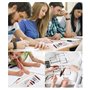 Kit de géométrie pour mathématiques - 13 pièces - Spécialement conçu pour les examens comprenant une poche zippée, une boussole,