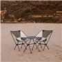 TREKONY Table de Camping Pliable en Aluminium, Ultra légère et Peu encombrante, jusqu'à 15 kg, Table Pliante avec Sac de Transpo