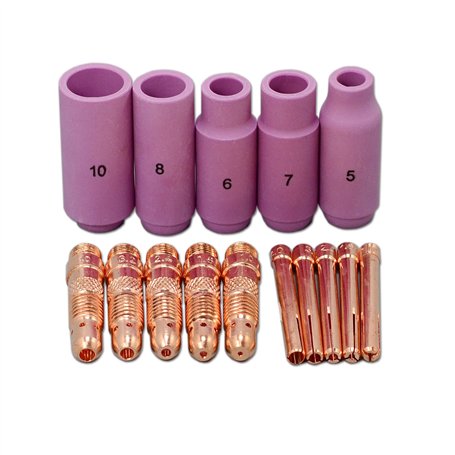 RIVERWELD Corps de Collet TIG 10N série Buses en Céramique D'alumine 10N45 10#