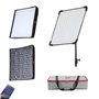 Falcon Eyes RX-24TDX III LED Studio Lighting 200W Bicolor 3000K-5600K IPX8 Imperméable à l’Eau avec Honeycomb Grid Softbox 9 Mod