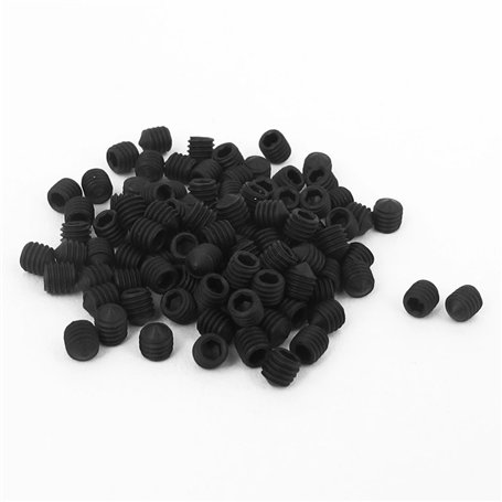 sourcing map Vis Pointeau Conique pour Poignée de Porte Vis Sans Tête Hexagonale M3x3mm 12.9 Acier allié réglage 100pcs