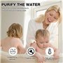 HOVCEH Filtre à Boule de Baignoire, 8 Étapes Filtre à Eau de Baignoire, Filtre de Baignoire pour Bébés et Adultes, Pour une Peau