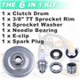 ADEFOL Pignon Kit de Pièces pour Tronconneuse Husqvarna 372 371 365 362 XP et Jonsered 2172 2171 2165 2163 2071 2065 2063, Tambo