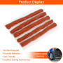 60PCS Bande de Réparation de Pneus, Kit Reparation Pneu Voiture Bouchon en Caoutchouc de Réparation de Pneus Tubeless, Kit Meche
