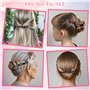 VMUTGA 6 Pièces Pinces à Cheveux, Barrette à Cheveux Tressée en Forme de Fleur avec Strass Pinces à Cheveux Double Couche Bijoux