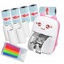 WANGCL Mini Imprimante Thermique avec Recharge USB Bluetooth Petite Imprimante Portable Compatible avec Android ou iOS