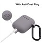 Étui en Silicone Compatible avec Les AirPods 2 1 avec kit de Nettoyage, étui de Protection Compatible avec Apple AirPods 2 avec 