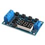 HALJIA Tableau de contrôle Circuit double MOS Minuteur/retardateur/commutateur Remplacement de module de relais CC 24 V/12 V