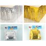 Comfysail Jupe de table métallique à franges scintillantes pour décoration de fête de mariage 74 x 274 cm