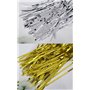 Comfysail Jupe de table métallique à franges scintillantes pour décoration de fête de mariage 74 x 274 cm