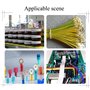 KINDPMA 150pcs Kit Cosses Electriques Ronde en Laiton Cosse à Sertir M3 M4 M5 M6 M8 M10 Cosse Batterie Bornes Cosses Electrique 