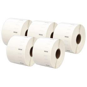 5 Compatibles Rouleaux Papier 11354 S0722540 57mm x 32mm Étiquettes adresse pour Dymo LabelWriter 4XL 450 400 330 320 310 Twin T