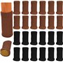 TCOLS Lot de 24 Chaussettes Antidérapantes pour Pieds de Chaise de