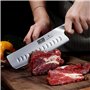 HOSHANHO Couteau de Cuisine Nakiri de 18 cm, Couteaux de Cuisine Japonais en Acier Inoxydable à Haute Teneur en Carbone, Couteau