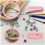 DHER Alésoir De Perle 4pcs alésoir à perles avec différents forets, outil d'alésage pour perles en verre, plastique et bois, acc