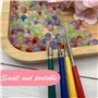DHER Alésoir De Perle 4pcs alésoir à perles avec différents forets, outil d'alésage pour perles en verre, plastique et bois, acc