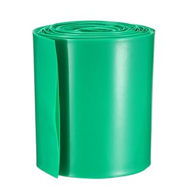 sourcing map Gaine Thermorétractable PVC Emballage Batterie Tube 65mm Plat Largeur pour AA Puissance Fournitures 5 Mètres Longue