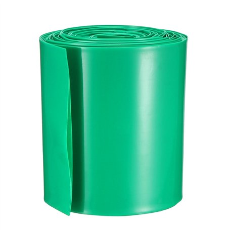 sourcing map Gaine Thermorétractable PVC Emballage Batterie Tube 65mm Plat Largeur pour AA Puissance Fournitures 5 Mètres Longue