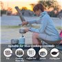 Réchaud à Gaz de Camping Portable 1350W Mini De Réchaud avec Sac de Rangement Brûleur à Gaz Anti Vent pour Cuisine de Plein Air