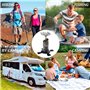 Réchaud à Gaz de Camping Portable 1350W Mini De Réchaud avec Sac de Rangement Brûleur à Gaz Anti Vent pour Cuisine de Plein Air