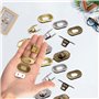 Aweisile 15 Sets Fermoir Tourniquet Fermoir Sac Fermoirs Verrouillage Twist Fermoir Sac à Main Serrures Turn Locks pour Le Brico