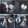 Ceinture Securite Chien Ceinture Chien Voiture Ceinture de Sécurité Longueur Réglable Amorti Absorption des Chocs Ceinture Réflé