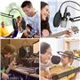 Support mural pour microphone avec bras pliant compatible avec Blue Yeti Snowball Nano X S and Razer HyperX Elgato USB microphon
