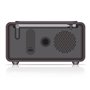 Inscabin W20A DAB/DAB + FM Radio-réveil numérique avec chargement sans fil/grand écran, haut-parleur sans fil portable avec Blue