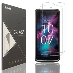Tzstz 2 Pièces Verre Trempé D'écran Protecteur pour Crosscall Stellar M6 / Stellar M6E Dureté 9H Anti Rayures HD Film de Protect