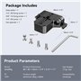 SMALLRIG Base Plate avec 15mm Dual Rod Clamp pour Follow Focus, Support Objectif, Mattebox, DSLR Camera - 1674