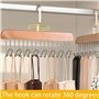 Cintre Multifonction en Bois avec 8 Crochets