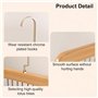 Lot de 2 Porte-Ceintures pour Armoire, Cintre Multifonction en Bois avec 8 Crochets, Organisateur Tournant 360°pour Ceintures, C