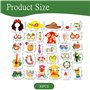 Lot de 30 accessoires de photomaton d'été hawaïen pour décoration de fête sur la plage tropicale et la piscine, accessoires pour