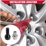 Dixhills Écrous de verrouillage de roue M12 x 1,5 - Compatible avec les séries 1/3/5/6 E88 E60 E90 - Remplace 36136786419 361367