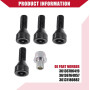Dixhills Écrous de verrouillage de roue M12 x 1,5 - Compatible avec les séries 1/3/5/6 E88 E60 E90 - Remplace 36136786419 361367