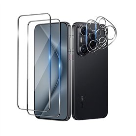 Wookfiss Verre Trempé(2)+Caméra Arrière Protecteur(2) pour Huawei Pura 70 Film Protection Ecran Verre Trempe Glass Screen Protec