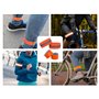 Abiyou 4PCS Gilet de Sécurité Vélo, Gilet Réfléchissant, Bande Gilet Réfléchissante Croisée, Elastique Gilet de Sécurité, Gilet 