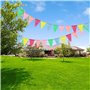 Elepl 5 Pièces Guirlande Fanion Multicolore, 60 pcs Drapeaux Triangulaires, Drapeau Banniere 9.8 Pied/Pièces Guirlande Fanion Ex