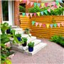 Elepl 5 Pièces Guirlande Fanion Multicolore, 60 pcs Drapeaux Triangulaires, Drapeau Banniere 9.8 Pied/Pièces Guirlande Fanion Ex