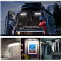 Éclairage intérieur LED pour voiture 12-80V 4x72 LED Lampe de lecture Lampe LED encastrable Avec interrupteur pour voiture,bus,c