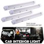 Éclairage intérieur LED pour voiture 12-80V 4x72 LED Lampe de lecture Lampe LED encastrable Avec interrupteur pour voiture,bus,c