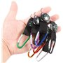 Zuzer Mini Boussoles 10PCS Porte-Clés Boussole Enfant Boussole Pouce pour Randonnée,Camping,Jouets pour Enfants
