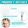 Masques pour Les Yeux Transparents et Aérés,4 PCS Protection Oculaire Après Masque Oculaire Transparent Respirant Masque Oculair