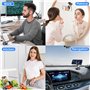 MriiVox Support Magnétique pour Téléphone avec Ventouse sous Vide, Pliable Support Téléphone Voiture Magnétique pour Série iPhon