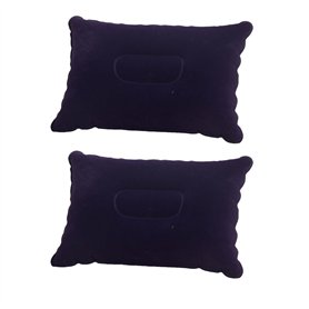 Lot de 2 oreillers gonflables – Coussins de voyage gonflables légers pour le camping
