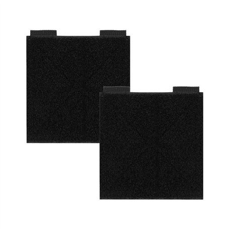 Lot de 2 tableaux d'affichage tactiques auto-agrippants noirs 10 x 10 cm pour patchs Velcro