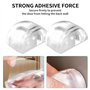 4 Pièces Bloc Porte,Butée Door Sol Butee Stop Bloque Butoir Cale Protection Silicone Butées Adhésive Tampon Amortisseur Autocoll