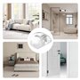 4 Pièces Bloc Porte,Butée Door Sol Butee Stop Bloque Butoir Cale Protection Silicone Butées Adhésive Tampon Amortisseur Autocoll