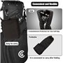 Adfuenom Housse de voyage de golf imperméable - Sac de golf léger et pliable - En polyuréthane résistant à l'usure - Taille univ